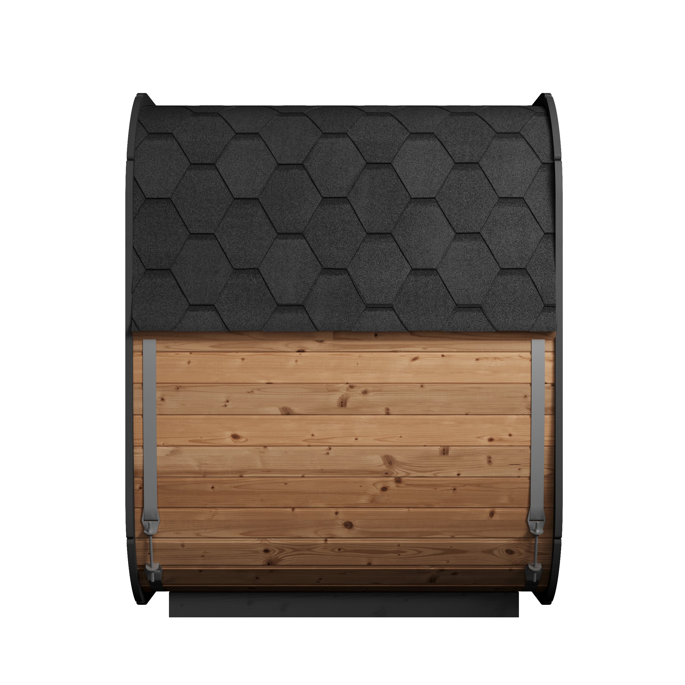 SaunaLife CL5G 4-Person Outdoor Cube Cabin Sauna with Full Glass Front & Led Lighting - Select Saunas