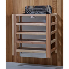 Golden Designs "Gargellen" 5 Person Hybrid PureTech™ Full Spectrum IR or Traditional Stove Outdoor Sauna - Canadian Hemlock - Select Saunas