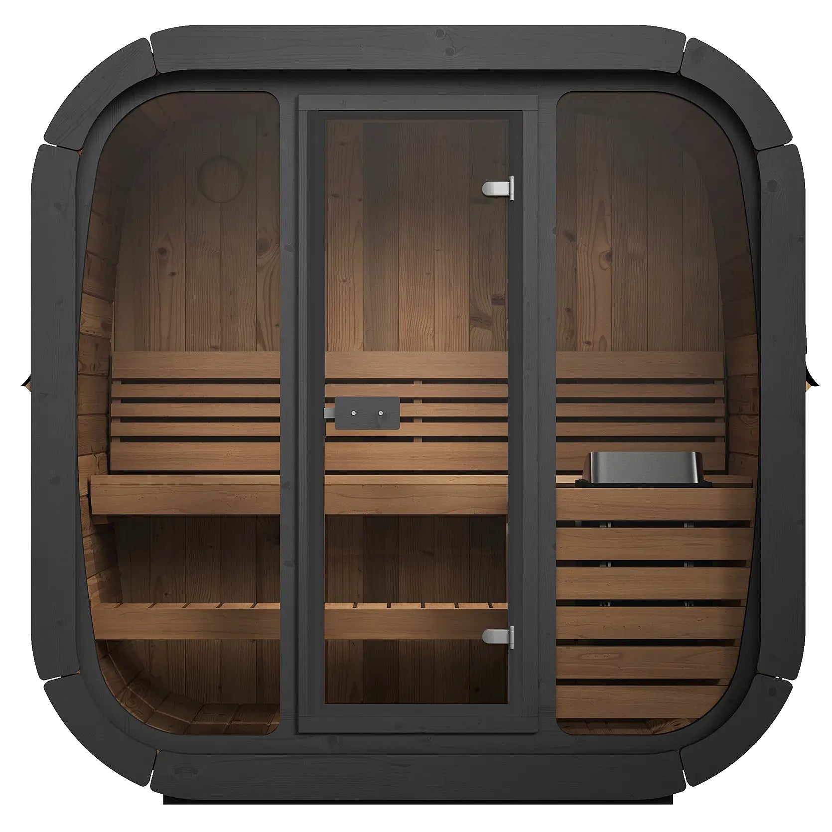 SaunaLife Cube-Series Outdoor Home Sauna Kit, Model CL4G, Up to 3 Persons - Select Saunas