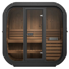 SaunaLife Cube-Series Outdoor Home Sauna Kit, Model CL4G, Up to 3 Persons - Select Saunas