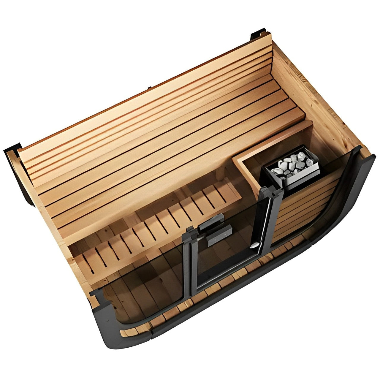 SaunaLife Cube-Series Outdoor Home Sauna Kit, Model CL4G, Up to 3 Persons - Select Saunas