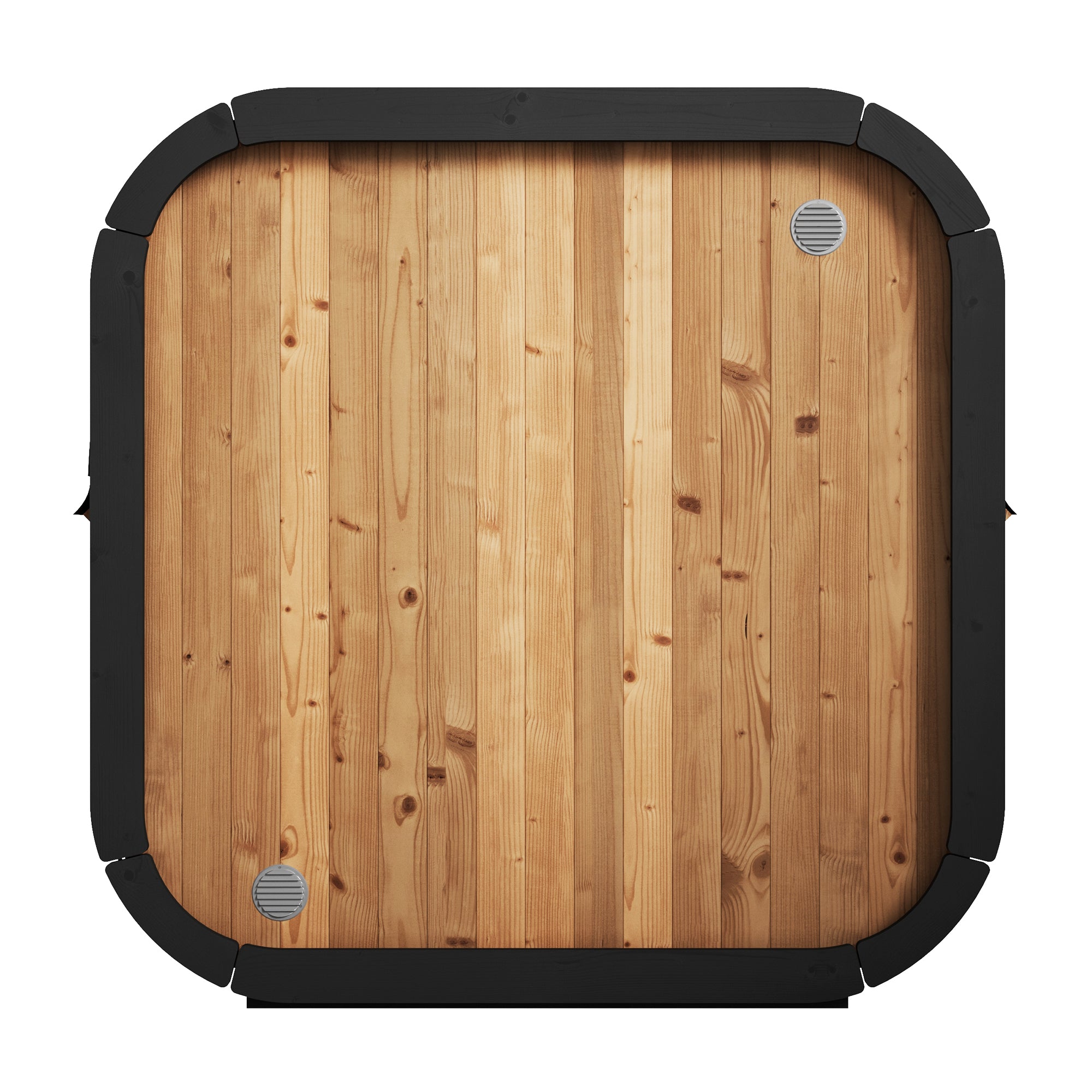 SaunaLife CL5G 4-Person Outdoor Cube Cabin Sauna with Full Glass Front & Led Lighting - Select Saunas