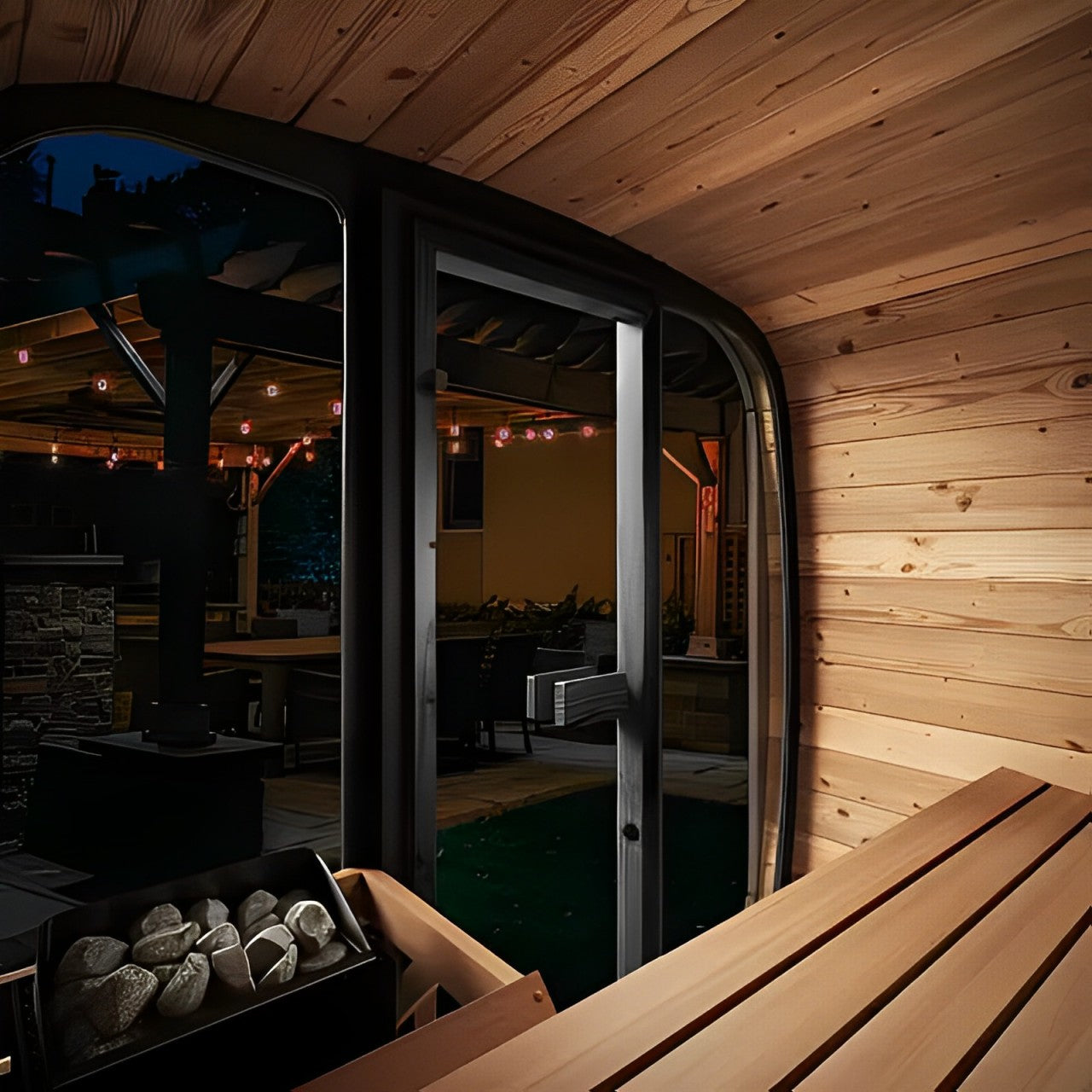 SaunaLife Cube-Series Outdoor Home Sauna Kit, Model CL4G, Up to 3 Persons - Select Saunas