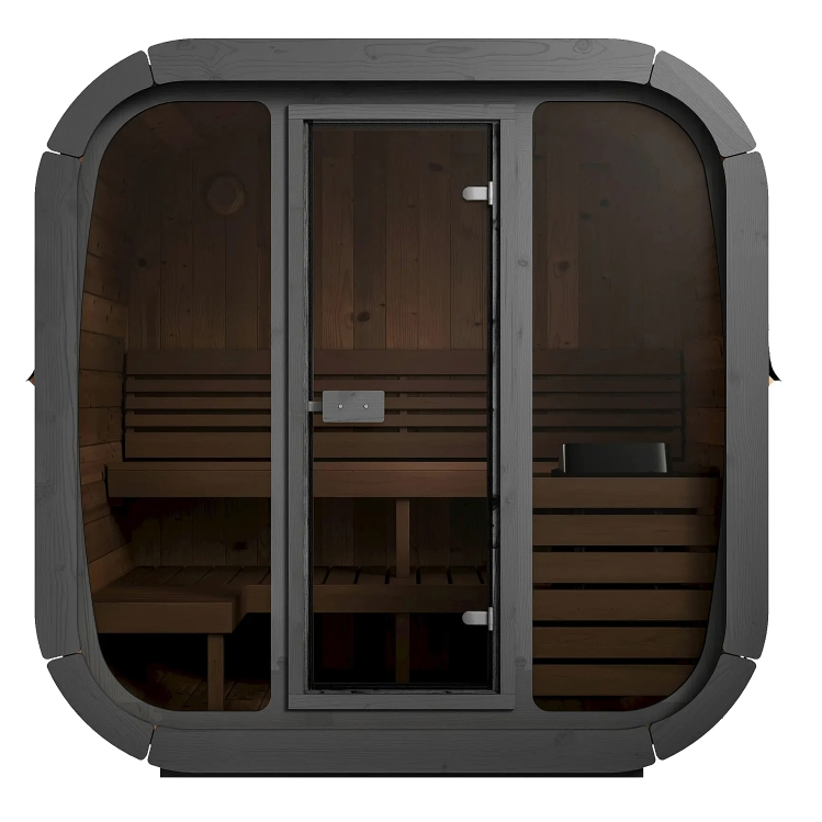 SaunaLife Cube-Series Outdoor Home Sauna Kit, Model CL5G, Up to 4 Persons - Select Saunas