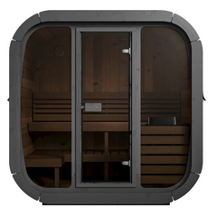 SaunaLife Cube-Series Outdoor Home Sauna Kit, Model CL5G, Up to 4 Persons - Select Saunas