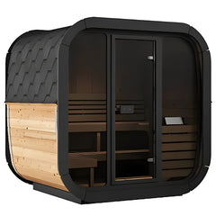 SaunaLife Cube-Series Outdoor Home Sauna Kit, Model CL5G, Up to 4 Persons - Select Saunas