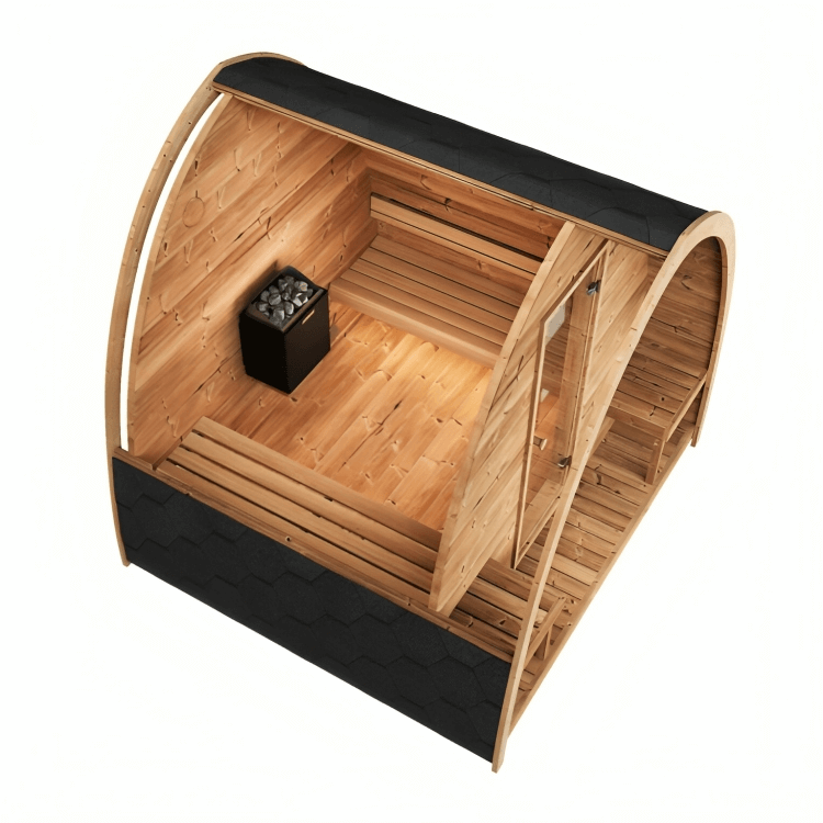 SaunaLife Model G3 Garden Series Outdoor Home Sauna Kit - Select Saunas