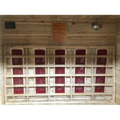 Sunray Cayenne 4-Person Outdoor Infrared Sauna w/ Ceramic Heaters - Select Saunas