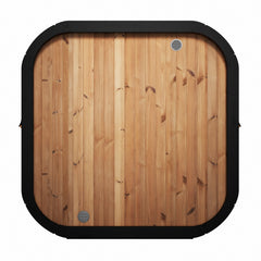 SaunaLife CL7G 6-Person Outdoor Cube Cabin Sauna with Full Glass Front & LED Lighting - Select Saunas