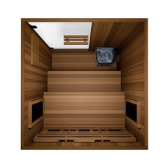Finnmark FD-4 Trinity Infrared and Steam 2-Person Sauna Combo - Select Saunas