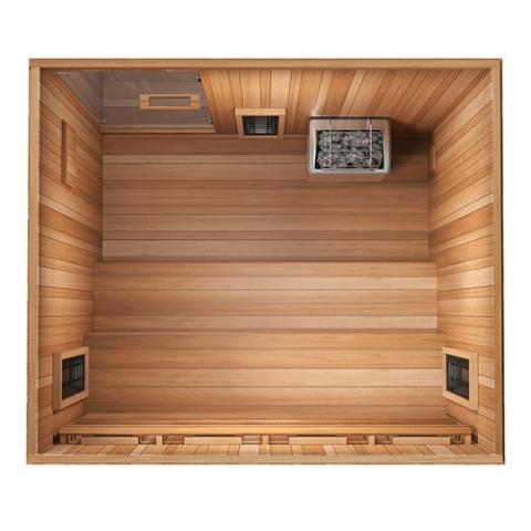 Finnmark FD-5 Trinity XL Infrared and Steam 4-Person Sauna Combo - Select Saunas