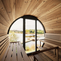 SaunaLife Model ERGO Series EE8G Sauna Barrel, 6-Person - Select Saunas