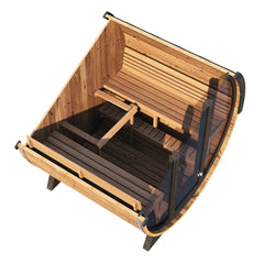 SaunaLife Model ERGO Series EE8G Sauna Barrel, 6-Person - Select Saunas