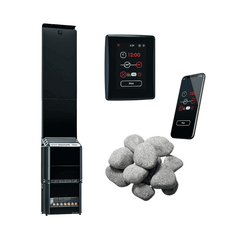 Saunum AIR 10 WiFi Sauna Heater Package, 9.6kW - Black - Select Saunas