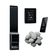 Saunum AIR 5 WiFi Sauna Heater Package, 4.8kW – Black - Select Saunas