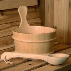Almost Heaven Bucket, Ladle & Thermo-Hygrometer Package - Select Saunas