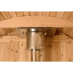 Almost Heaven Grandview 4-6 Person Canopy Barrel Sauna, 7x7+1 ft. – 1 ft. Porch - Select Saunas