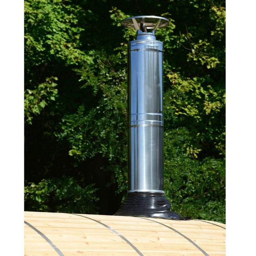 Almost Heaven Grandview 4-6 Person Canopy Barrel Sauna, 7x7+1 ft. – 1 ft. Porch - Select Saunas