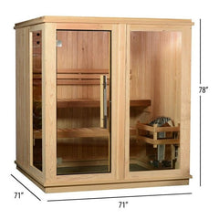 Almost Heaven Grayson 4-Person Indoor Sauna - Select Saunas