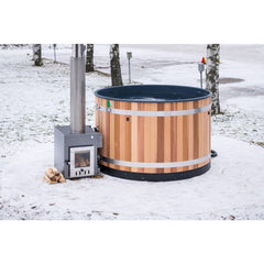 Almost Heaven Kirami Cedar 2-4 Person Wood-Fired Hot Tub - Select Saunas