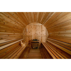 Almost Heaven Lewisburg 6-8 Person Classic Barrel Sauna, 7x8 ft. - Select Saunas