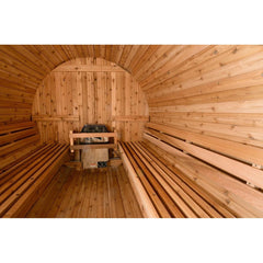 Almost Heaven Lewisburg 6-8 Person Classic Barrel Sauna, 7x8 ft. - Select Saunas