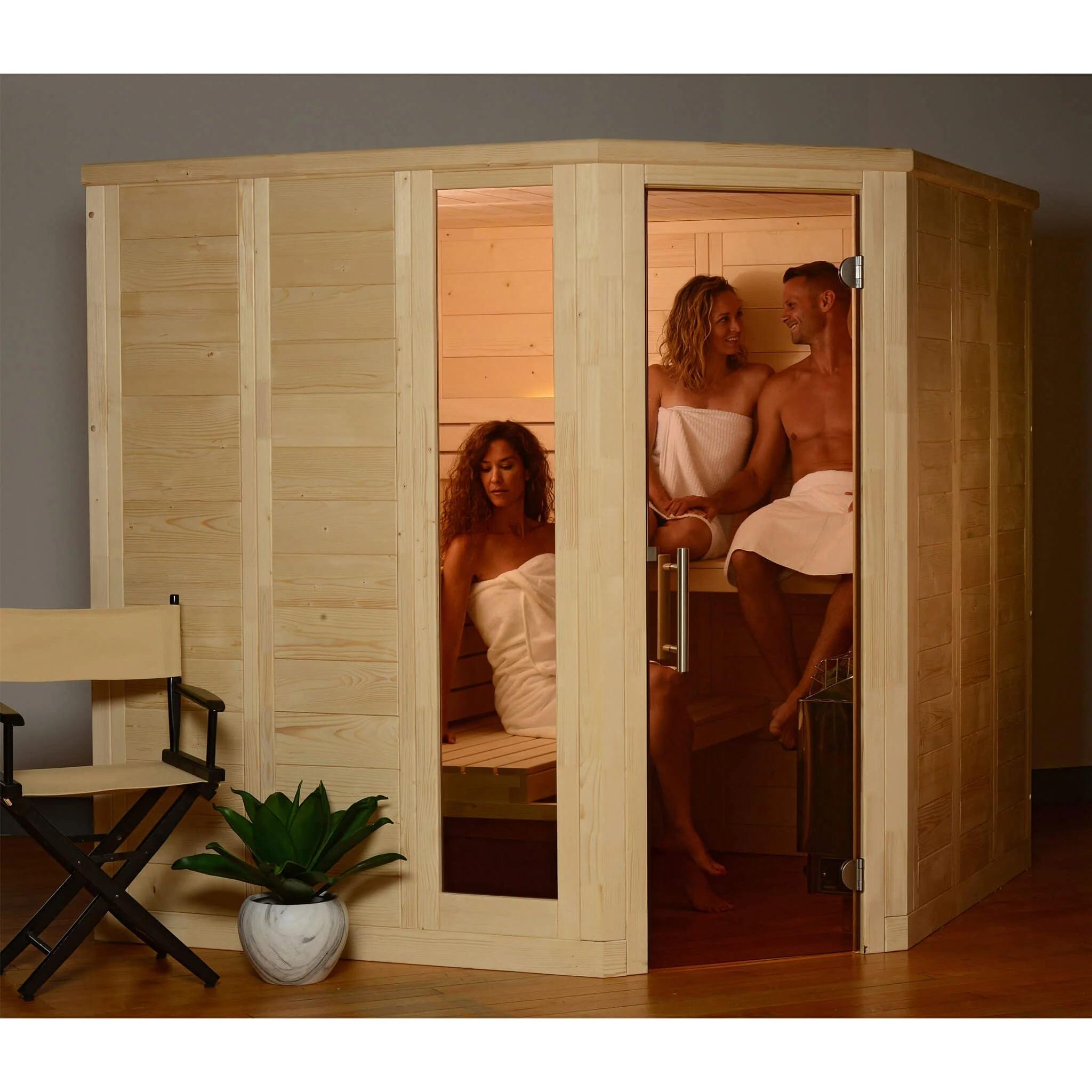 Almost Heaven Patterson 6-Person Indoor Traditional Sauna - Select Saunas