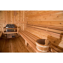 Almost Heaven Pinnacle/Morgan 4-Person Classic Barrel Sauna, 6x6 ft. - Select Saunas