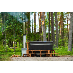 Almost Heaven Serenity Spruce 2-4 Person Wood-Fired Hot Tub - Select Saunas