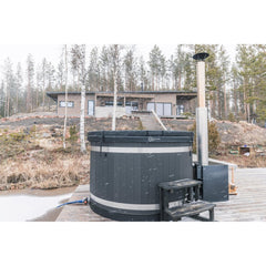 Almost Heaven Serenity Spruce 2-4 Person Wood-Fired Hot Tub - Select Saunas
