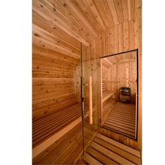Almost Heaven Shenandoah 4-6 Person Classic Barrel Sauna, 7x10 ft. w/ Changing Room - Select Saunas