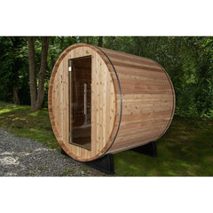 Almost Heaven Watoga 2-4 Person Classic Barrel Sauna, 6x5 ft. - Select Saunas