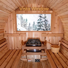 Almost Heaven Watoga 2-4 Person Classic Barrel Sauna, 6x5 ft. - Select Saunas