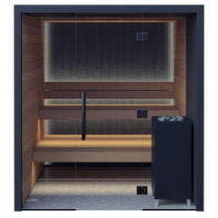 Auroom Vulcana - Indoor Cabin Sauna Kit, Thermo-Aspen - Select Saunas