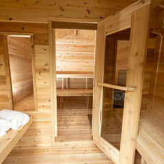 Canadian Timber Georgian Cabin 2-6 Person Sauna with Changing Room - CTC88CW - Select Saunas