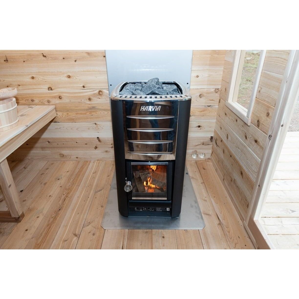 Canadian Timber Georgian Cabin 2-6 Person Sauna - CTC88W - Select Saunas