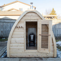 Canadian Timber Mini Pod Sauna - Dundalk Leisurecraft Canadian Timber Collection, 2-4 Person Capacity - Select Saunas
