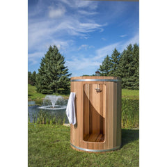 Dundalk Leisurecraft Rainbow Outdoor Shower Knotty/Clear Red Cedar - Select Saunas