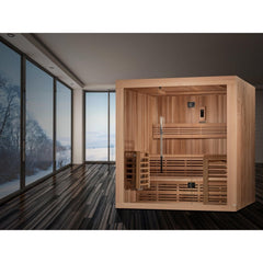 Golden Designs "Oslo" Edition 6 Person Traditional Indoor Steam Sauna GDI-7689-01 - Select Saunas