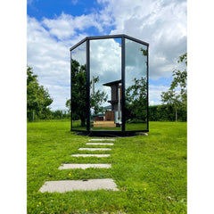 Haljas Hele Glass Single Luxury 7-Person Outdoor Sauna House - Select Saunas