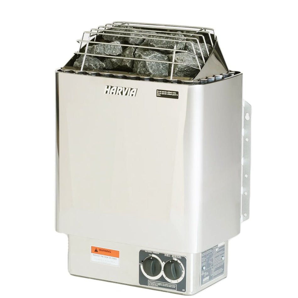 Harvia KIP45B 4.5 kW Electric Sauna Heater w/ Built-in Controls - Select Saunas