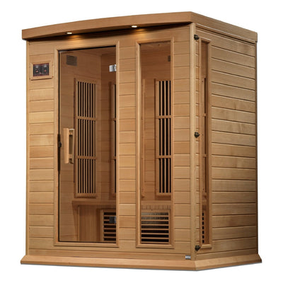 Maxxus 3-Person Near Zero EMF FAR Infrared Sauna Canadian Hemlock - Select Saunas
