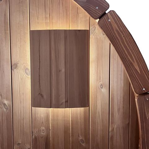SaunaLife E6 Sconce+ Indoor-Outdoor Sauna Light Set, Light Sconce Set Plus 48" Interior LED Bar for SaunaLife E6 Barrel Sauna - Select Saunas