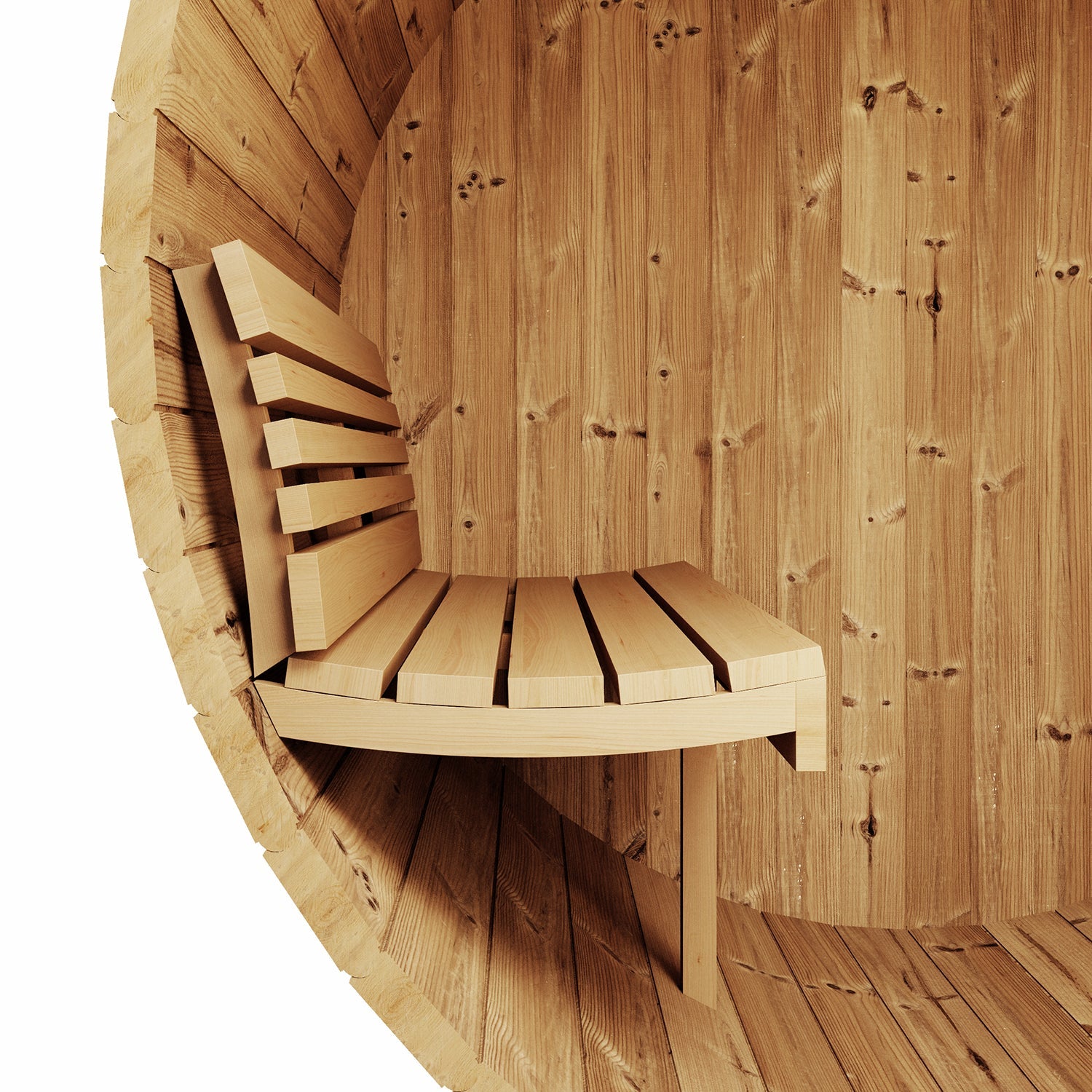 SaunaLife Model E6 Sauna Barrel - 3-Person - ERGO Series Sauna Barrel, 59"x81" - Ready to Ship! - Select Saunas