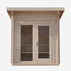 SaunaLife Model G4 Outdoor Home Sauna Kit, Garden-Series Outdoor Home Sauna Kit - Up to 6 Persons - Select Saunas
