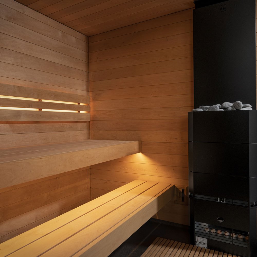 SaunaLife Model G6 Pre-Assembled Outdoor Home Sauna, Garden-Series Fully Assembled Backyard Home Sauna, Up to 5 Persons - Select Saunas