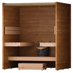 Leil Como 4-180 4-Person Indoor Sauna - Select Saunas