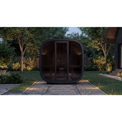 Leil Black Cube Premium Outdoor Sauna - Select Saunas