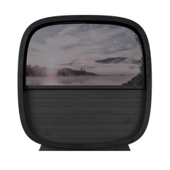 Leil Black Cube Outdoor Sauna - Select Saunas