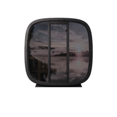 Leil Black Cube Outdoor Sauna - Select Saunas